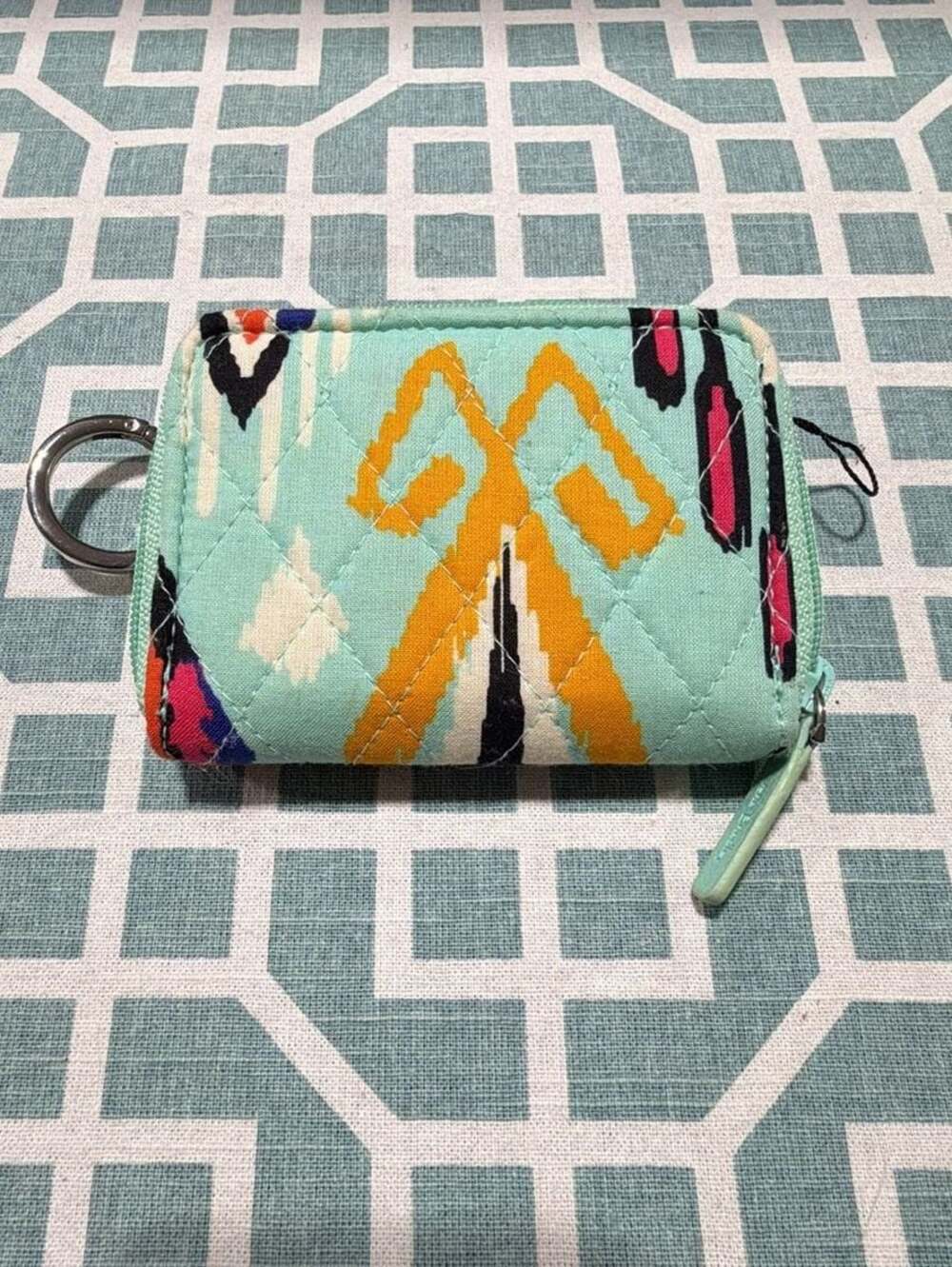 Vera Bradley RFID Zip ID Case Lanyard Wallet in Pueblo - Picture 1 of 3